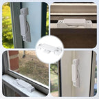 Saillong Replacement Sash Lock Compatible with Prime-line F 2590 for Vertical & Horizontal Sliding Windows, 2-1/4” Mounting Hole Centers, Broken Sash Locks for Additional Home Security(White,6 Pack)