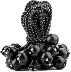 Cartman 30 Pack 6 Inch Ball Bungee Cords Canopy Ties with Elastic String for Canopy, Tarp, Straps, Tent, Black