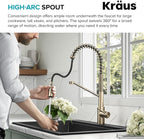 KRAUS Oletto 2-in-1 Commercial Style Pull-Down Single Handle Water Filter Kitchen Faucet for Reverse Osmosis or Water Filtration System in Matte Black, KFF-2631MB
