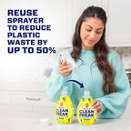 Mr. Clean Clean Freak Multi Surface Cleaning Spray, Deep Cleaning Mist Starter Kit and Refill Bundle, Lemon Zest Scent, 64 fl oz