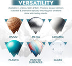 Polar Clear Matte Flawless Lacquer Spray - 4 x 13.5 Fl Oz - Clear Coat Spray Paint - Non-Yellowing & Scratch Resistant - Interior & Exterior Surfaces for Wood, Metal, Plastics, Glass & Ceramics