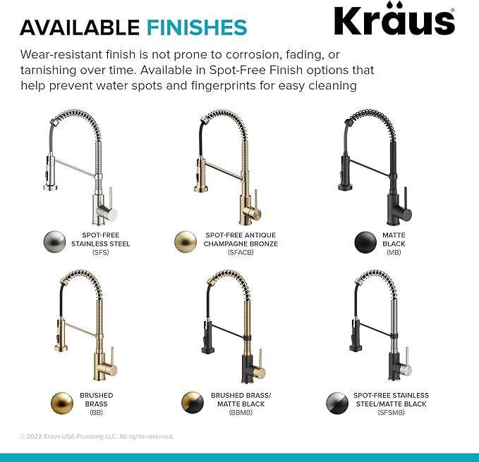 KRAUS Bolden Touchless Sensor Commercial Style 2-Function Single Handle Pull Down Kitchen Faucet in Spot-Free Stainless Steel/Matte Black, KSF-1610SFSMB