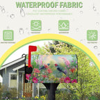 Spring Bird Flowers Mailbox Covers Magnetic Large Size 25.5x21 inch Summer Floral Mailbox Cover Oversized Colorful Farmhouse Mailbox Wrap Post Box Cover for Garden Outdoor Decor