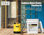 Tankless Water Heater Flushing Kit Just add Vinegar Descaler Easy to Clean Water Heaters SUB 1600 KIT02