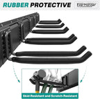 EVERHANGER Garage Tool Storage Organizer, Wall Mount Garden Tool Rack Organization, Heavy Duty Folding Chair Hangers with 12 Adjustable Hooks, Max Load 900lb, 96inch