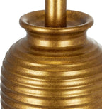 25" Retro Gold Farmhouse Jar Table Lamps Set of 2, 3 Way Touch Control Rustic Bedside Lamps with USB A+C Ports & AC Outlet, Pot Nightstand Lamps for Bedroom Living Room (LED Bulbs Included)