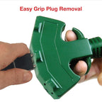 Clear Power Outdoor Extension Cord - 8 FT, Green | Lawn & Garden, 16/3 SJTW, 3-Outlet, Water & Weather Resistant, Flame Retardant, 3 Prong Grounded Plug, Perfect for Christmas and Holiday (CP10210)