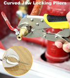 DOWELL 4-Piece Pliers Set - 8 & 10-Inch Combination, Locking & Groove Joint Pliers, Adjustable Wrench, Tool Pouch