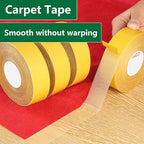 Double Sided Tape Heavy Duty,0.39" X 66 Ft,Strong Carpet Tape with Fiberglass Mesh,Super Sticky Clear Two Sided Tape for Mounting Crafts,Carpet,Picture,Wallpaper,Balloon