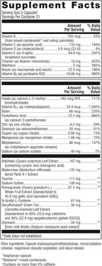 Metagenics AdvaClear - Daily Support for Detoxification* - Detox Supplements* - with Vitamin B12, Pantothenic Acid & Zinc Citrate - 42 Capsules