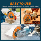 14 Inch Diamond Cutting Blade, Turbo Rim for Angle Grinder Circular Saw Cutter Wheel Dry Wet for Masonry/Concrete/Brick/Stone, 1"-20mm Arbor