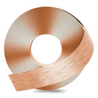GSCIT Club Rose Gold Edge Banding, 2 Inch x 25ft Aluminum Brushed Edge Banding PVC Edge Trim for Cabinet Repair Furniture