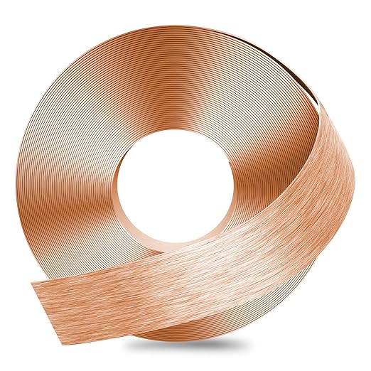 GSCIT Club Rose Gold Edge Banding, 2 Inch x 100ft Aluminum Brushed Edge Banding PVC Edge Trim for Cabinet Repair Furniture