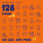 Originally Yellow Lemon Distilled White Vinegar For Cleaning Purpose | USA Made All Purpose Cleaner | Use as Glass, Kitchen & Floor Cleaner | Plant Derived Cleaning Vinegar Gallon in 2 pack | 128 Oz