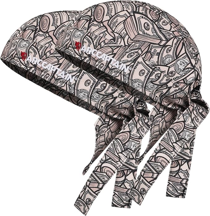 ARCCAPTAIN 2PC Welding Cap, Protective Welders Cap, Welding Hats for Men, Fireproof Cotton and Durable for Safety, Dollar, L Size