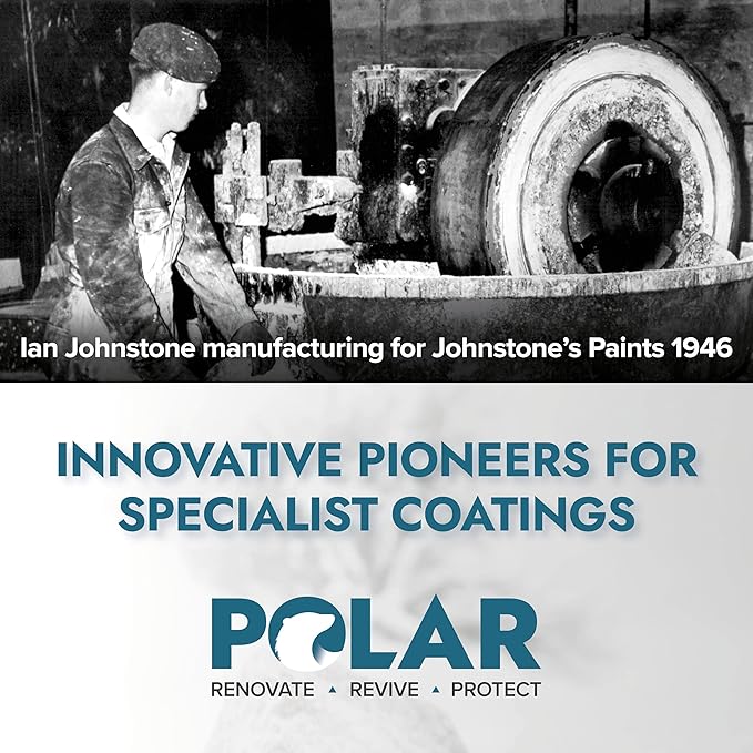 Polar All Surface Primer Matte White - 6 x 13.5 Fl Oz - Ideal for Wood, Metal, Plastic, Brick - Enhanced Adhesion & Quick Drying