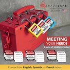 TRADESAFE Lockout Tagout Locks Set - 10 Red Keyed Alike Padlocks, 2 Keys Per Lock, OSHA Compliant Loto Locks for Lock Out Tag Out Stations, Premium Grade