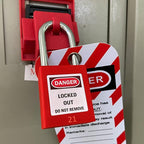 SAFBY Lockout Tagout Locks, Safety Padlock, Keyed Differently Loto Safety Padlocks for Lock Out Tag Out Kits Station (Red 21-30)