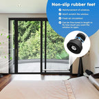 WooFog（Short）Security Bars for Sliding/Vertical Window, Adjustable Window Jammer Bars Security Inside,（Small）Window Guards for Home Security, 11" to 18" Anti Theft Window Safety Lock Bar -White 2 Pcs