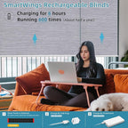 SmartWings Motorized Roller Shades Work with HomeKit, 100% Blackout Window Shades, Cordless Wireless Remote Control Roller Blinds for Smart Home and Office, Essential Grey, Customized Size