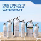 Kidde Fire Extinguisher for Boats, Single-Use 5BC