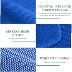 SINLAND Absorbent Microfiber Dish Cloths for Washing Dishes Best Kitchen Cloths Cleaning Cloths with Poly Scour Side 7.87Inchx7.87Inch 10 Pack Dark Blue