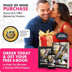 VINABON Electric Wine Opener 2026 - One-Touch Automatic Wine Bottle Opener Corkscrew - Rechargeable (Up to 100 Bottles/Charge) with Foil Cutter Stand, LED Indicator. Includes Wine Guide eBook