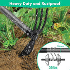 Hoe Garden Tool,45 Inch Long Garden Hoe and Cultivator, Garden Hand Tiller with Long Handle,Heavy Duty Garden Tools Hoe Cultivator for Gardening,Weeding, Tilling,Lossening Soil,Planting