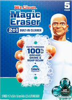 Mr. Clean Magic Eraser Foaming Sponge, All Purpose Cleaner, Dawn Cleaning Power, Ultra Foamy, 5ct