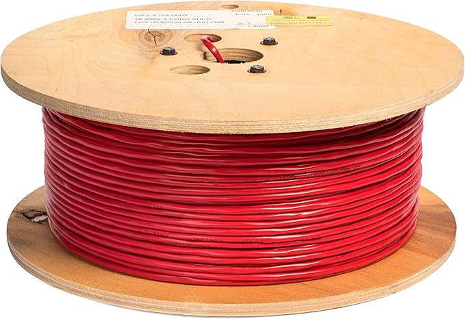 18 AWG 2/C Solid 100% Copper EWCS FPLR Riser Rated Shielded Fire Alarm Cable (UL) Certified - 1000 Feet