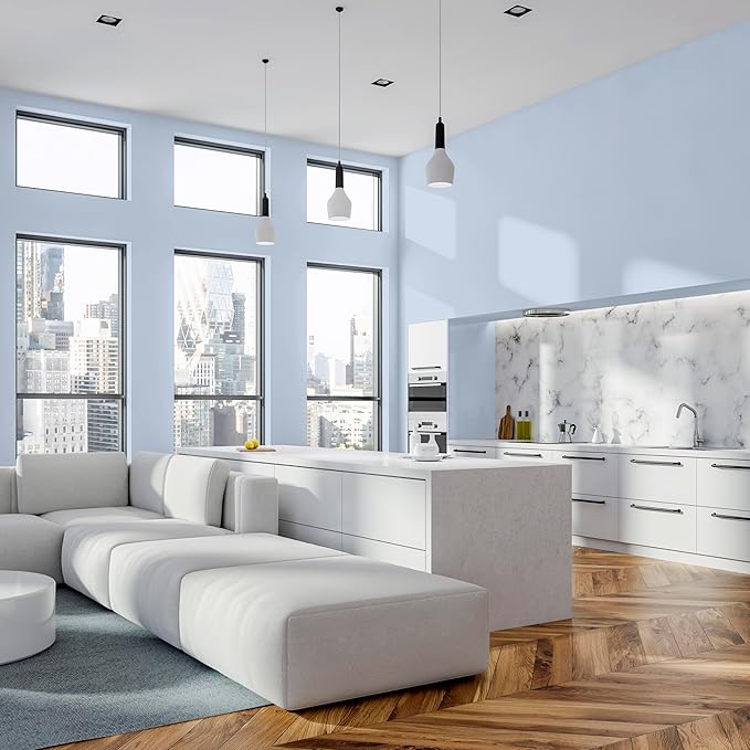 Rust-Oleum Color Spark Interior Paint and Primer in One, Matte, Partly Cloudy, 1 Gallon