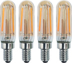 CTKcom Dimmable T6 Led Candelabra Light Bulbs Warm White 2200K Amber Glass 200lm 2W E14 120V T20 Eye Protection Led Filament Bulb Edison Bulb Equivalent 25W Decorative Lights Bulb Pack of 4