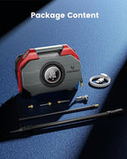 ETENWOLF Vortex S6SE Cordless Tire Inflator Portable Air Compressor, 160 PSI Air Pump for Car Tires with 15600 mAh Battery, 100% Duty Cycle & Dual Cylinder, Air Pump for Heavy-Duty Vehicle, Red