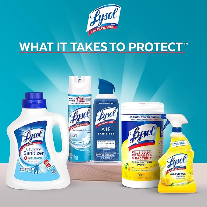 Lysol All Purpose Cleaner Spray, Multi-Purpose Disinfecting Spray, Kitchen & Bathroom Cleaner, Coconut & Sea Minerals Scent, 32 Fl Oz