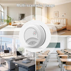 Fire Alarms Smoke Detectors, Photoelectric Sensor Smoke Alarm Battery Operated, Fire Alarm with Test Button & Low Battery Signal, LED Warning Light 85 dB Alarm Sound for Bedroom and Home, 1 Pack