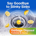 Compac Plink Garbage Disposal Cleaner and Deodorizer, Air Fresheners for Disposal, Lemon Scent, 20 Count