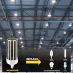 2 Pack 400W LED Corn Light Bulb,3850W Equivalent Commercial Grade 59000LM 5000K Daylight E26/E39 Medium/Mogul Base LED Lamp,Large Area Lights for Outdoor Indoor Garage Warehouse Gym Bay Light