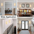 ZEROUNO Alabaster Wall Sconces, 14.2 inch Natural Marble Wall lamp,Dimmable Alabaster Wall Light Fixtures for Stairs Bathroom Living Room Bedroom or Vanity,Hallway（Brushed Bronze