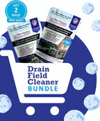 2-Pack Value BUNDLE of Drain Field Cleaner Tablets by Dr Pooper. Clears Septic Tanks and Drain Fields of Tough Clogs, Scum, Sludge AND Eliminates Odors FAST - Aerobic & Anaerobic Systems, Just Flush
