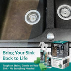 Shieldon Protects Sink Restorer Kit – 3-Step System: Heavy Duty Kitchen Sink Cleaner, Hard Water Stain Remover & Nano Sealer Protector for Granite Composite, Quartz, Porcelain & Ceramic Kitchen Sinks