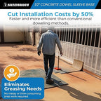 1/2" Concrete Dowel Sleeve Base - Concrete Joint Alignment - Sandbaggy (25, 1/2")