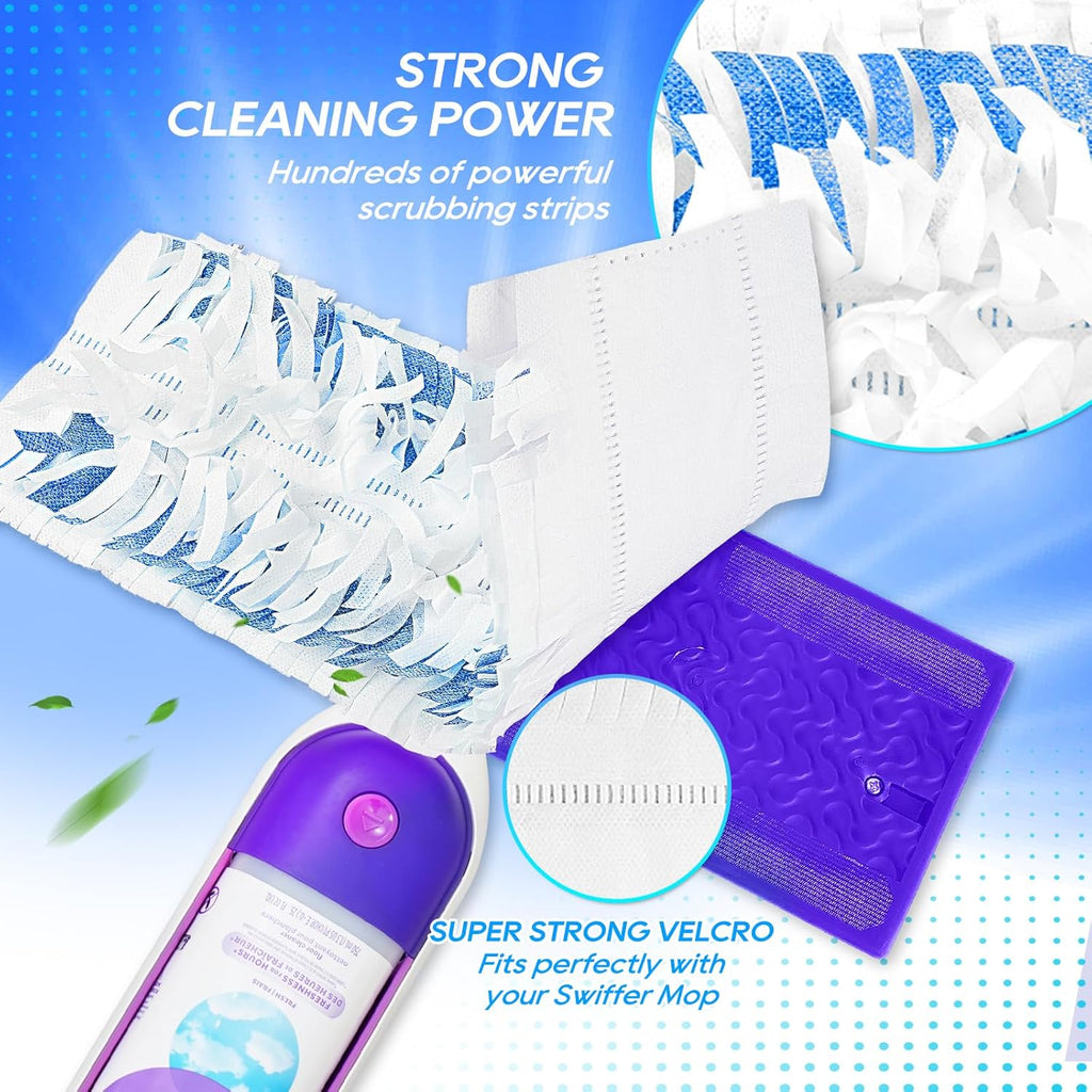 20 Pack Disposable Mop Pads for Power-Mop Multi-Surface Floor Mop, Floor Cleaning Replacement Mopping Pads Refills