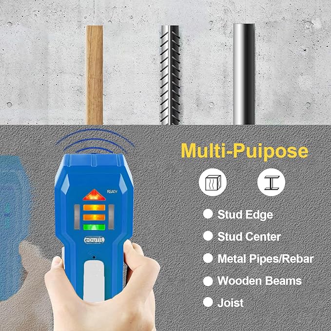 Stud Finder Wall Scanner Wood and Metal Detector Sensor for 3/4 inch Thickness Wall (ST102-Blue)