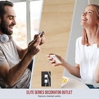 ENERLITES 61501 Elite Series Decorator Receptacle, Child Safe Tamper-Resistant Outlet, Gloss Finish, Self-Grounding, Residential Grade, 15A 125V, 61501-TR-DBWBP, Brushed Dark Bronze With Wall Plate