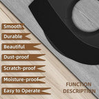 GSCIT Club Black Melamine Edge Banding, 2 inch x 50ft Edge Banding with Hot Melt Adhesive Pre-glued Cabinet Edge Banding Flexible Black Veneer Edging for Plywood