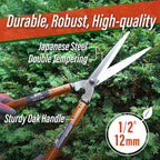 SUIZAN Hedge Shears 22.6" - Professional Japanese Garden Clippers for Precise Trimming Gardening Tools