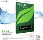 ANZZI Envo ANZZI Electric Tankless Water Heater 24 kW at 240 Volts, Enough to Install Anywhere - For kitchen faucet, bathroom faucet and shower (WH-AZ024-M3)