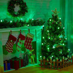 Brightown 25-Pack C7 Christmas Replacement Bulbs, C7 Green Incandescent Bulbs for Christmas Light Strings, E12 Candelabra Base, 5 Watt