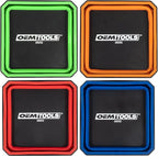 OEMTOOLS 26052 Foldable Magnetic Tray Set, Magnetic Tray for Mechanic's Small Parts, Sorting and Storage, Collapsible, 4-1/2" Square, 2 lb. Capacity, 4 Colors