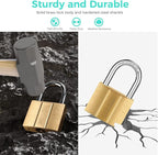 81/40-1P Brass Keyed Padlock (Waterproof, Solid Brass Lock) for Sheds, Storage Unit, School, Gym Locker, Fence, Toolbox, Hasp, Storage - 1-9/16 in. (40 mm)